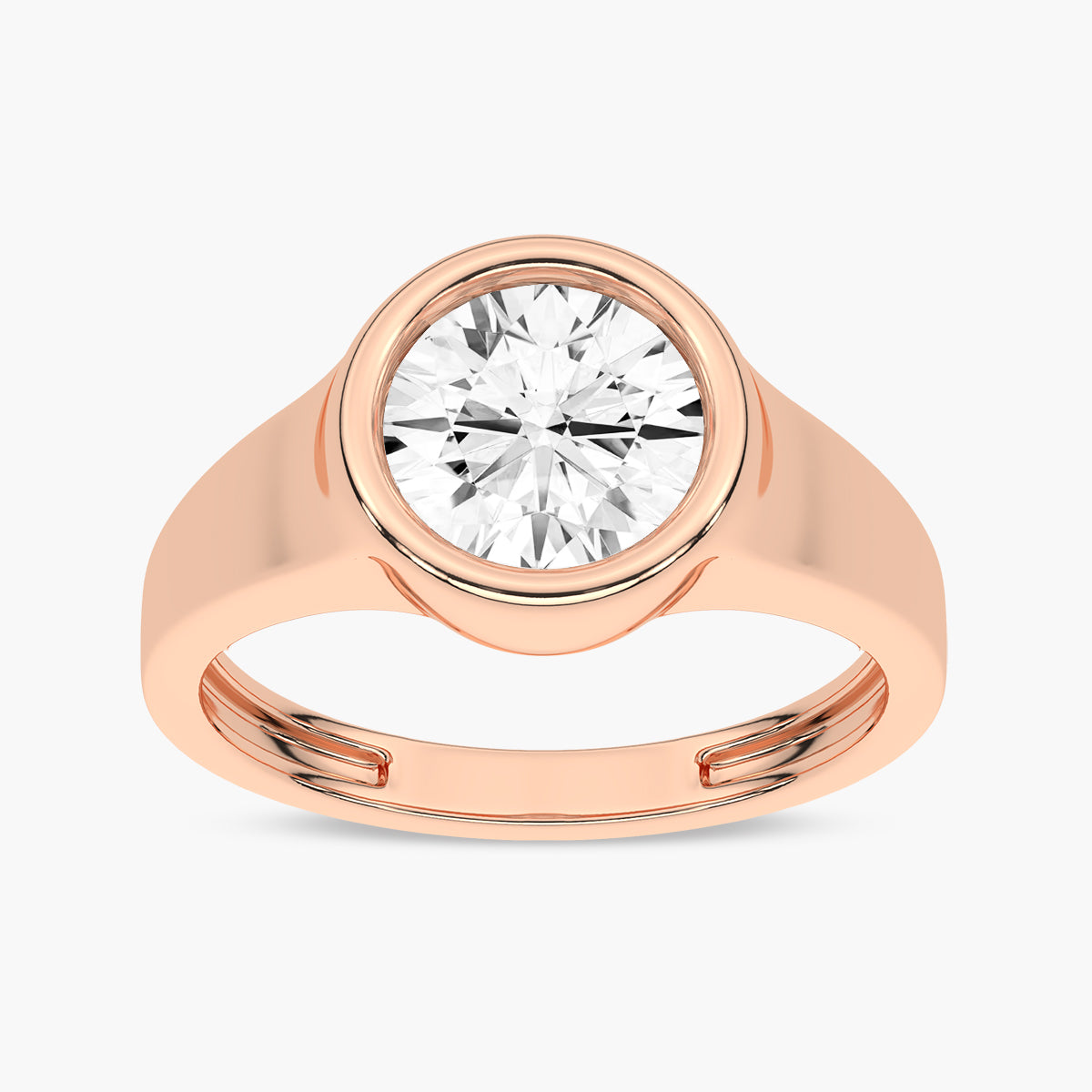 Unique Twisted Shank Diamond Engagement Ring