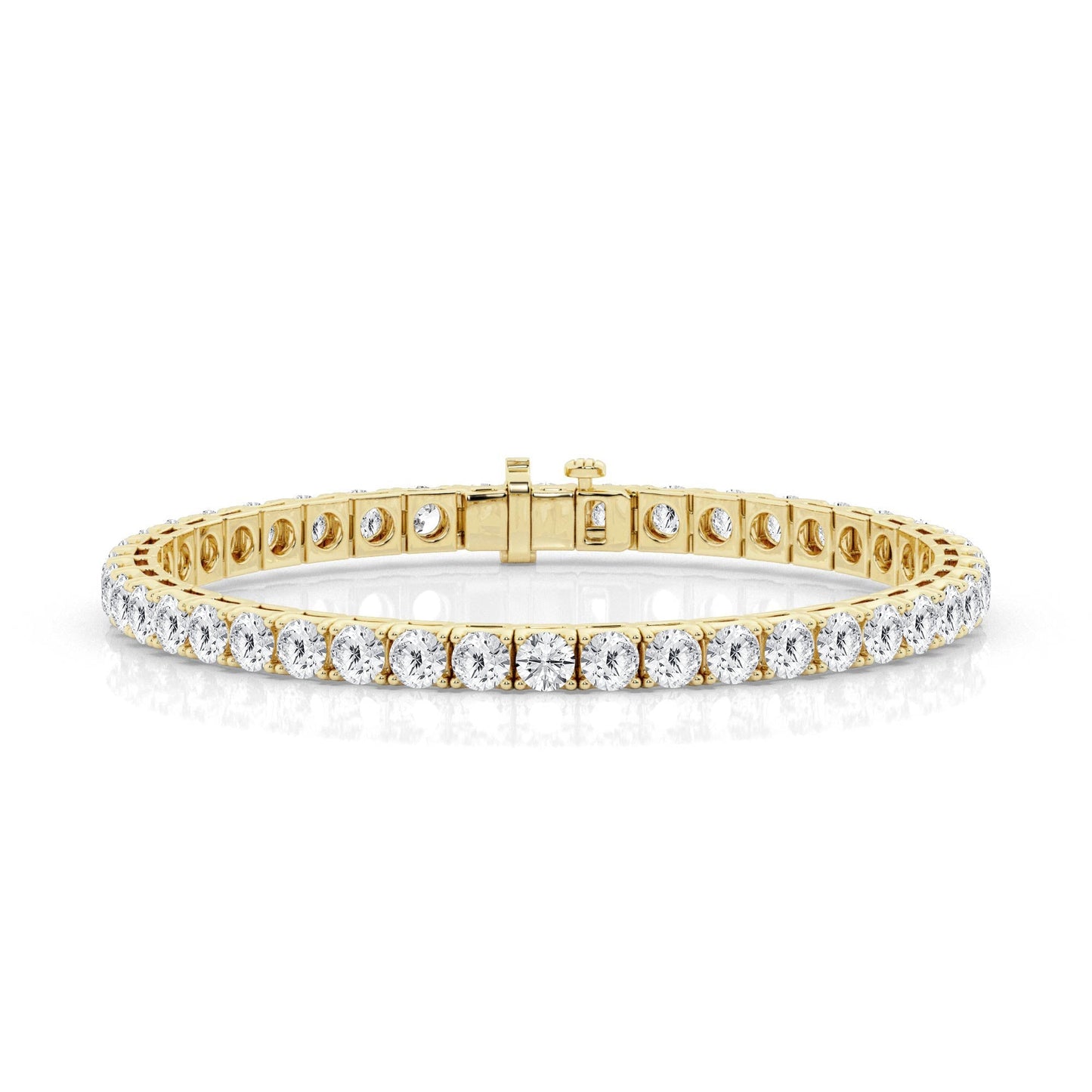Four Prong Box Tennis Bracelet