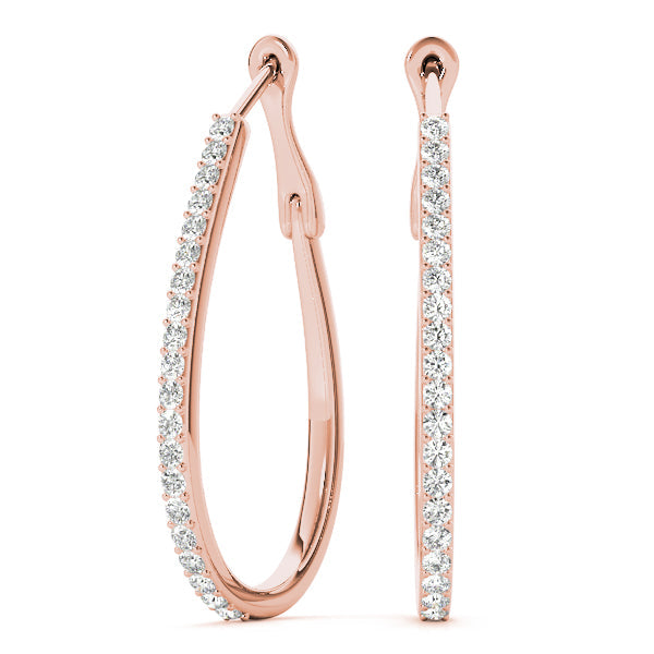Lab Diamond Standard Hoop Earrings