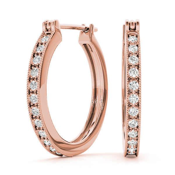 Lab Diamond Standard Hoop Earrings