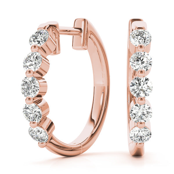 Lab Diamond Standard Hoop Earrings