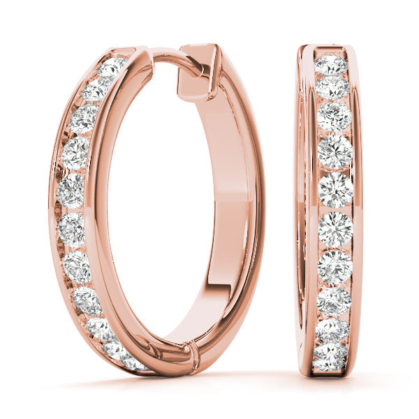Lab Diamond Standard Hoop Earrings