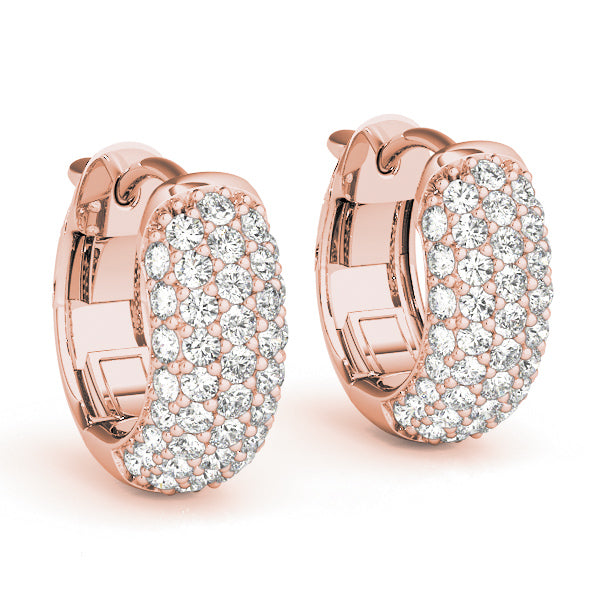 Lab Diamond Hoop Earrings