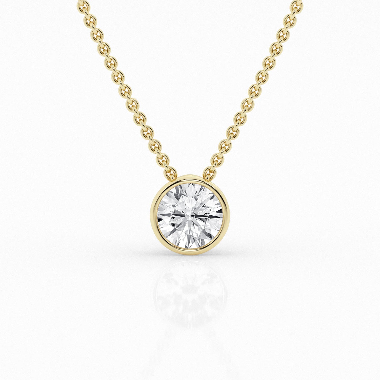 Solitaire Lab Grown Diamond Necklace