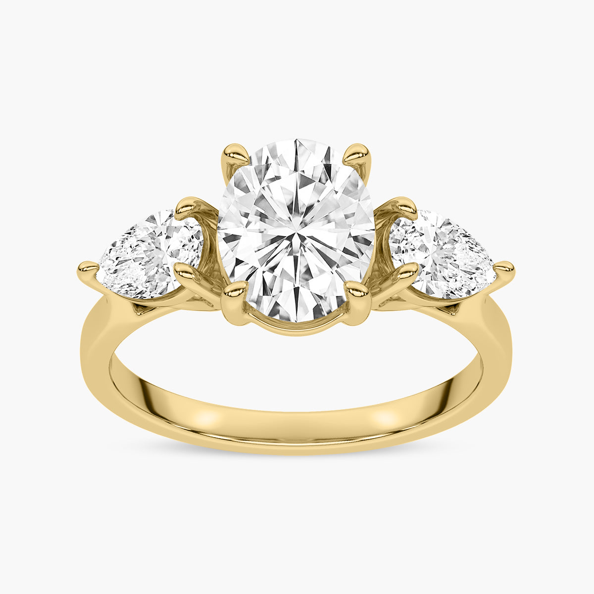 Exquisite Marquise Side Accents Diamond Engagement Ring