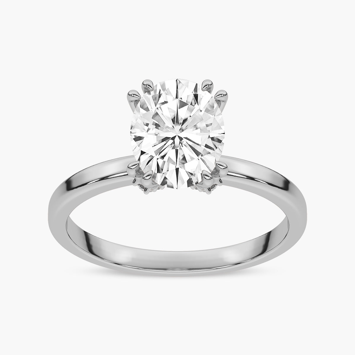 Diamond Side Accents Engagement Ring