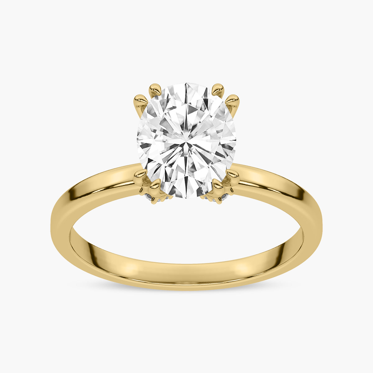 Diamond Side Accents Engagement Ring
