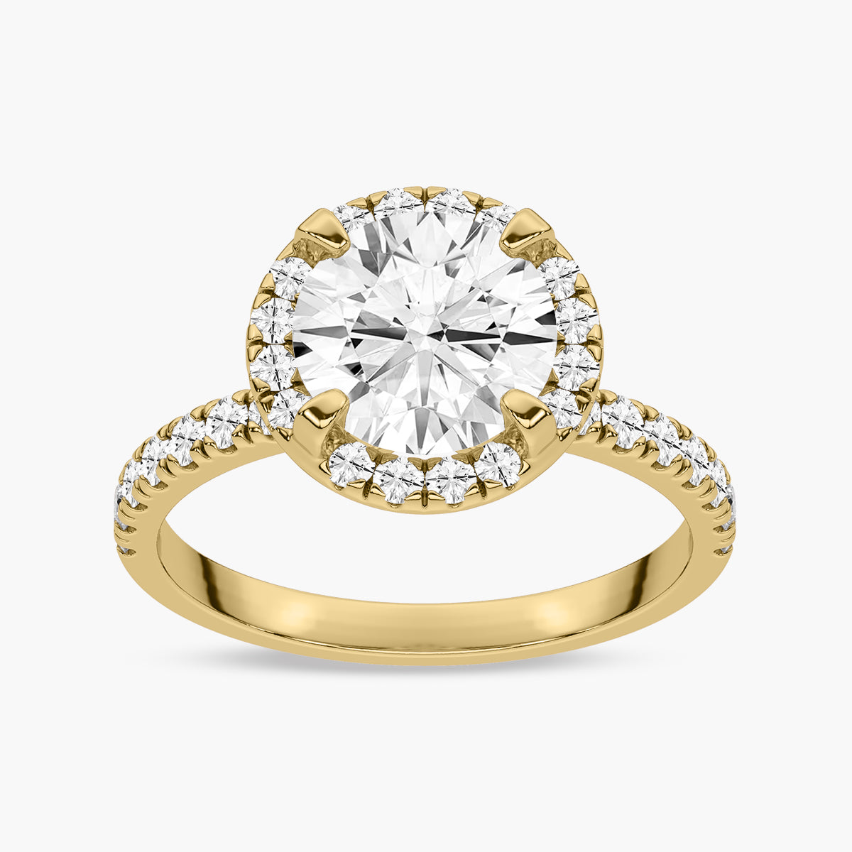 Elysian Circle Diamond Engagement Ring