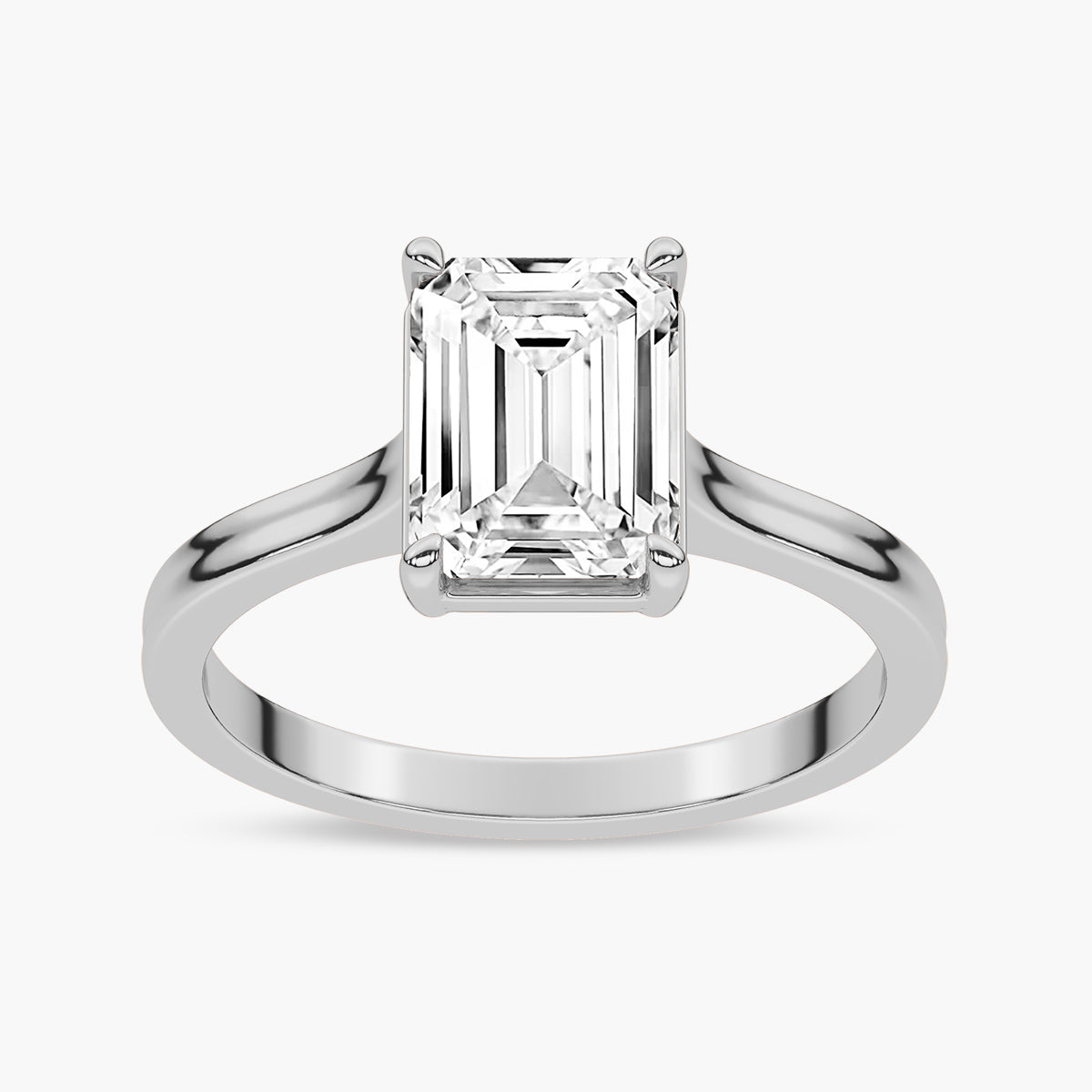 Half-Bezel and Claw Prongs Diamond Engagement Ring