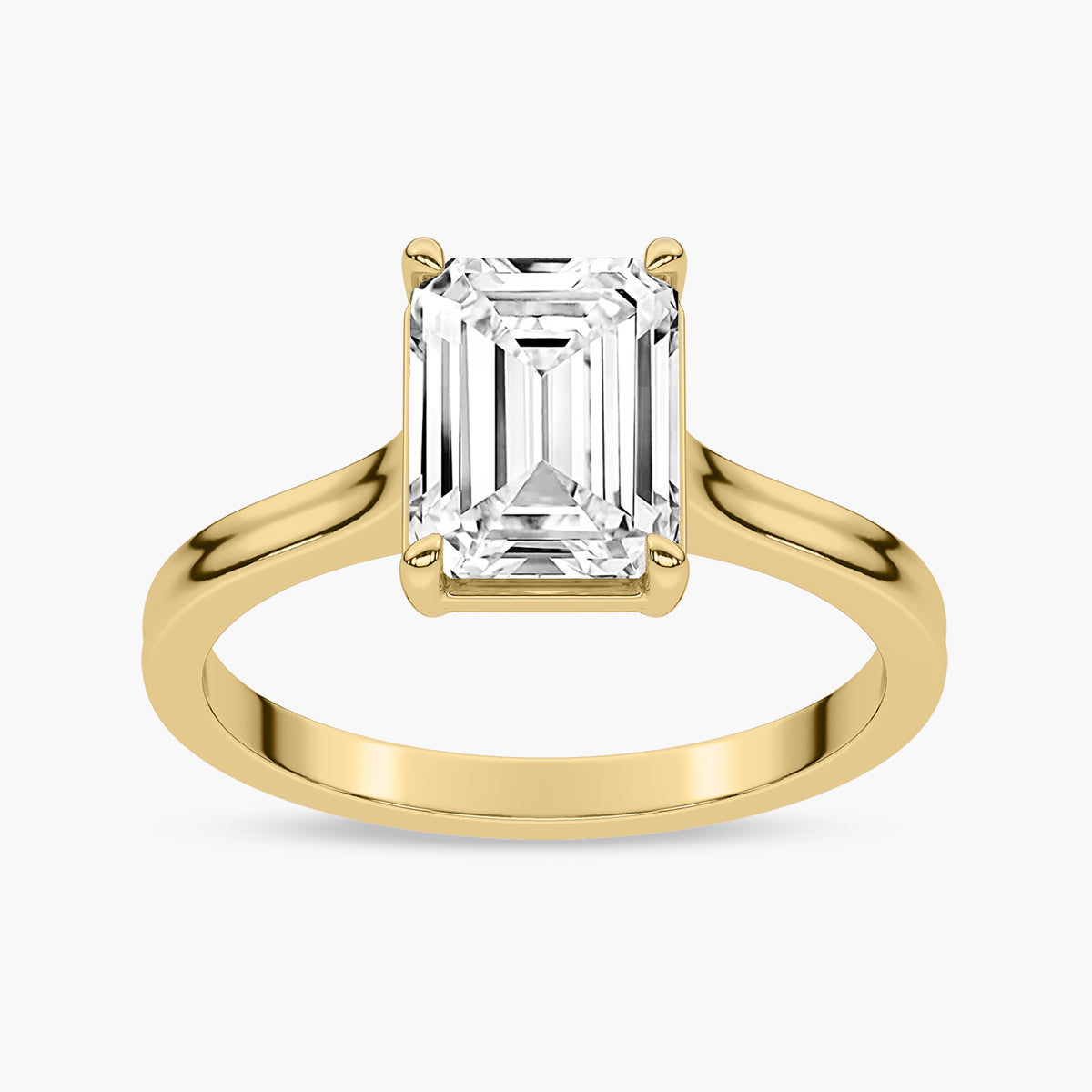 Half-Bezel and Claw Prongs Diamond Engagement Ring