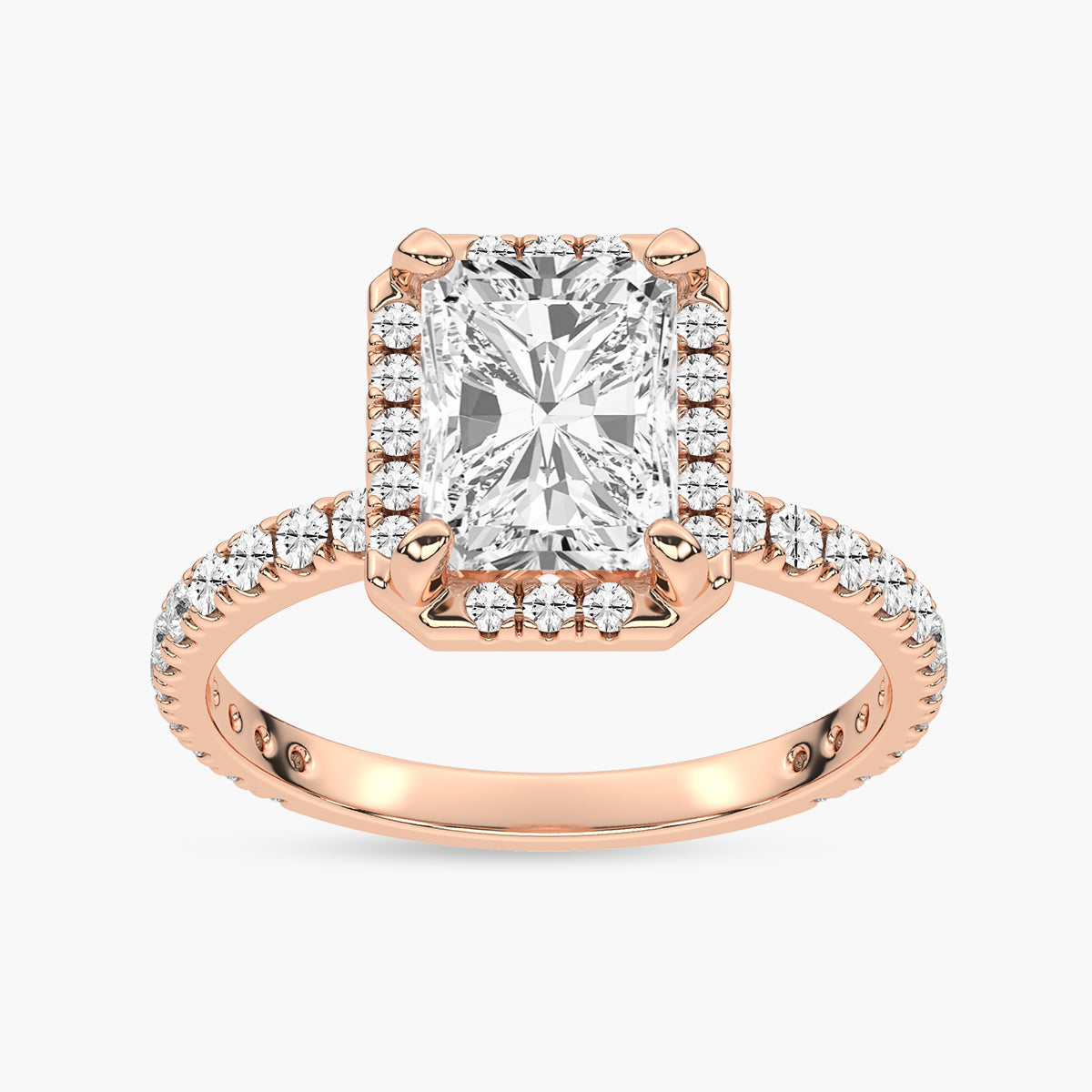 Diamond Halo Engagement Ring