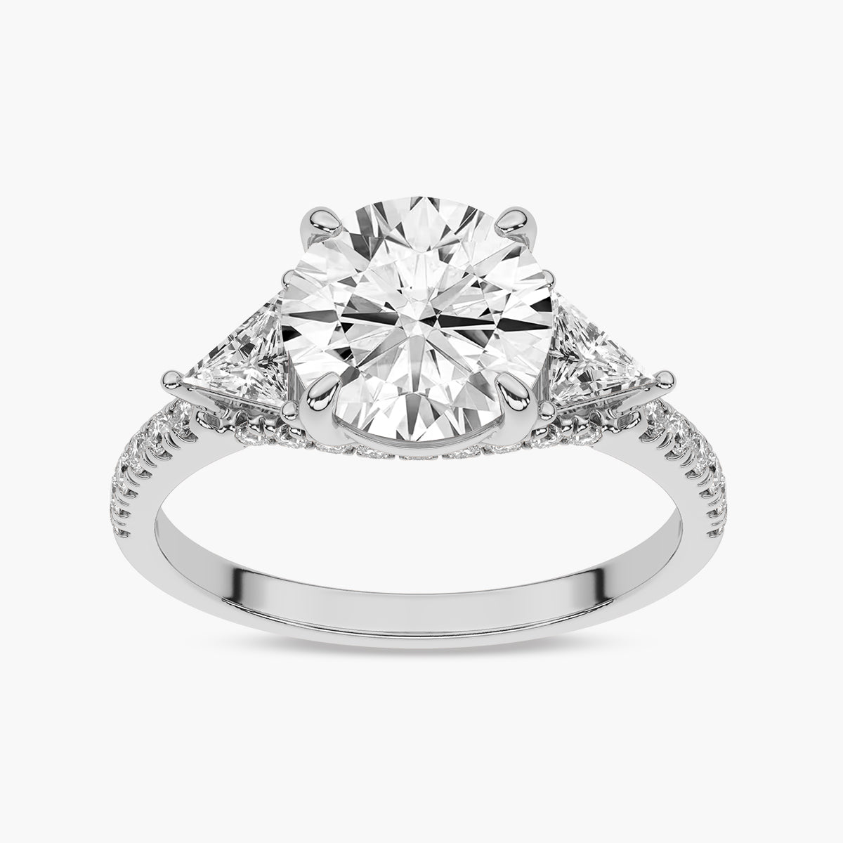 Diamond Three Stone Engagement Ring