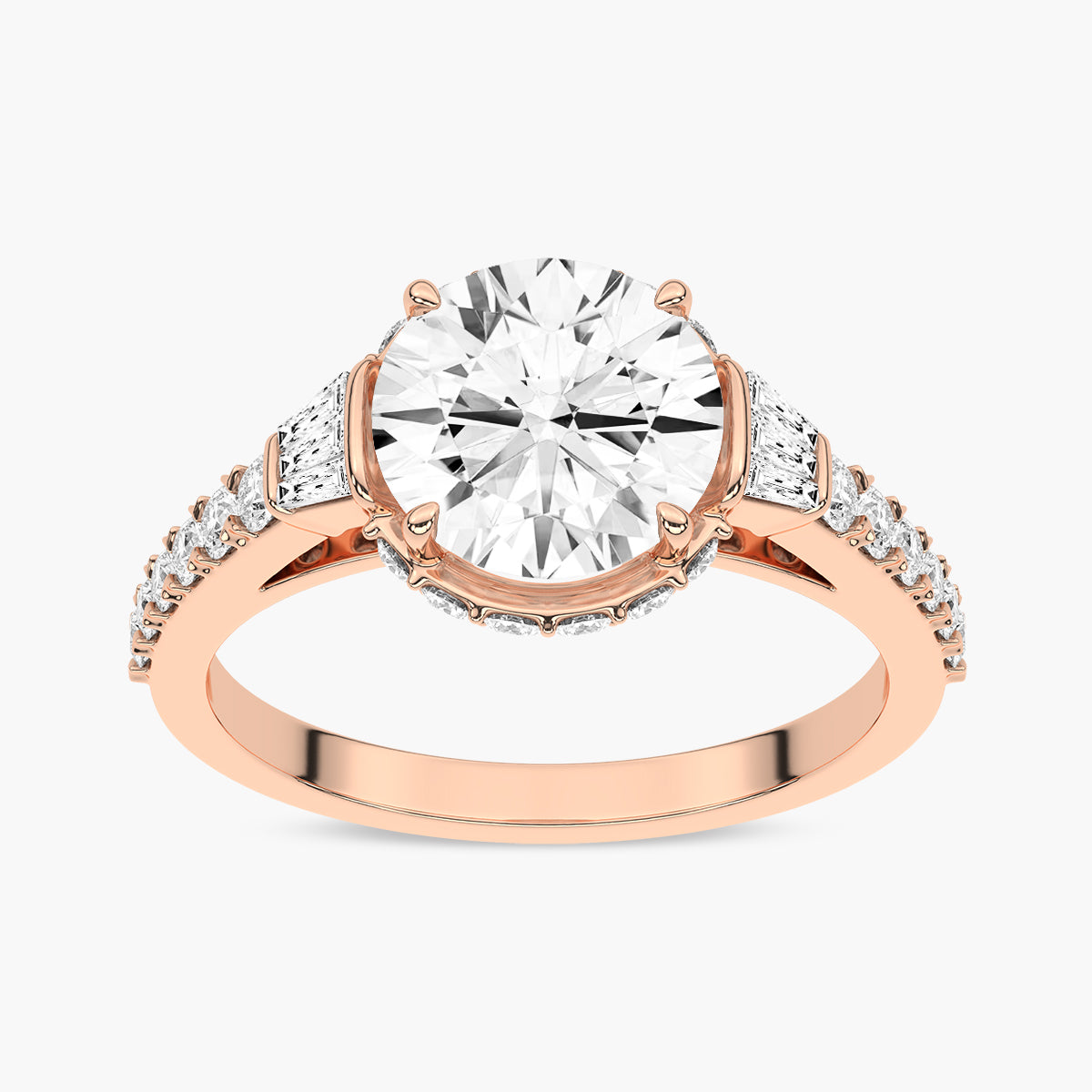 The Diamond Engagement Ring with a diverse shape stone shank