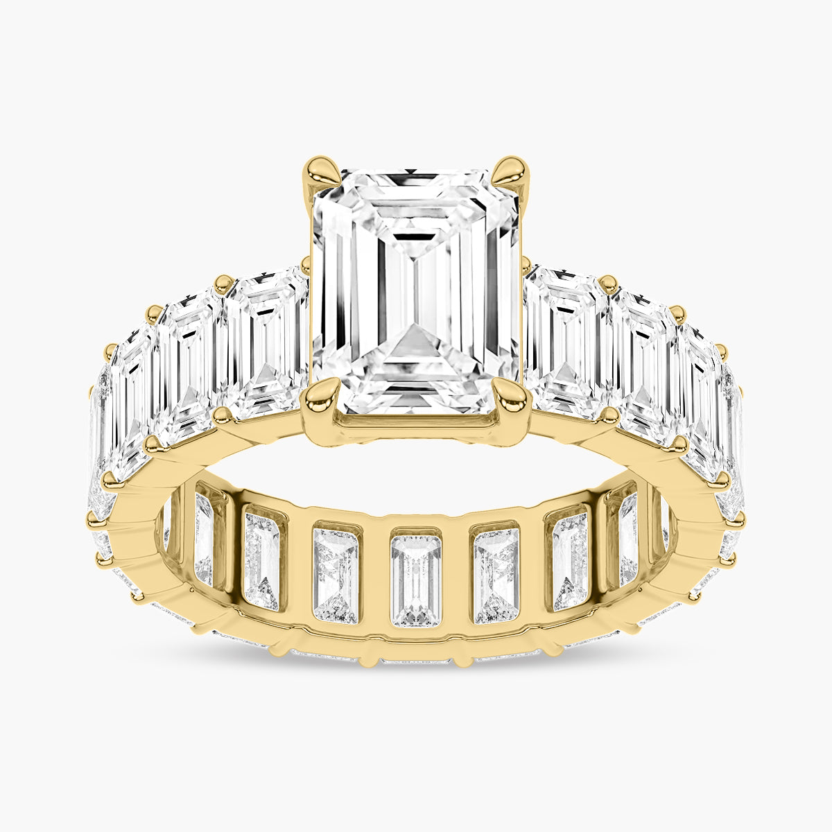 Diamond Eternity Side Stone Engagement Ring