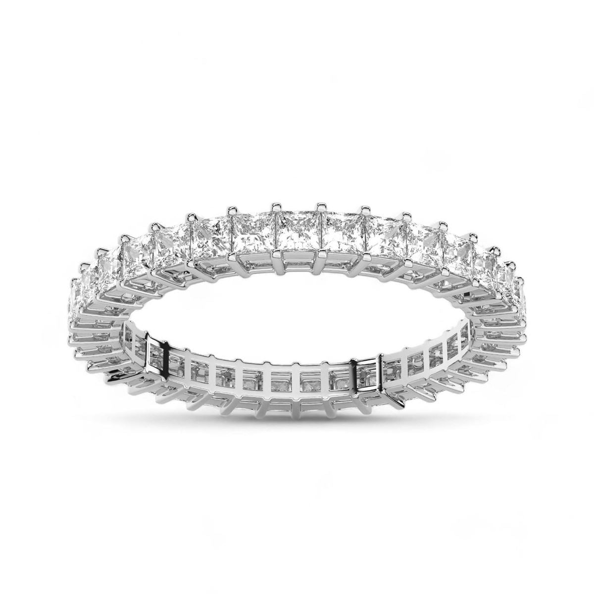 Princess Cut Eternity Band