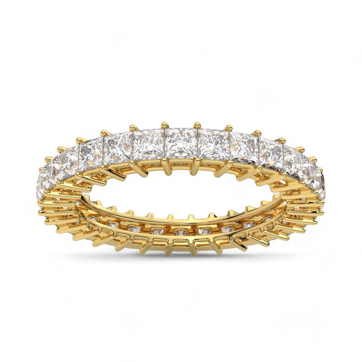 Princess Cut Eternity Band
