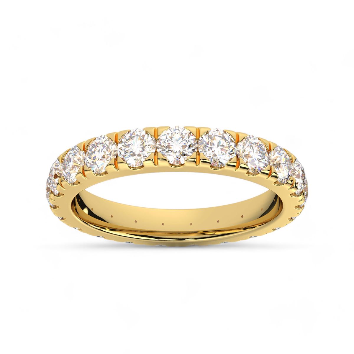 Round Cut Eternity Band