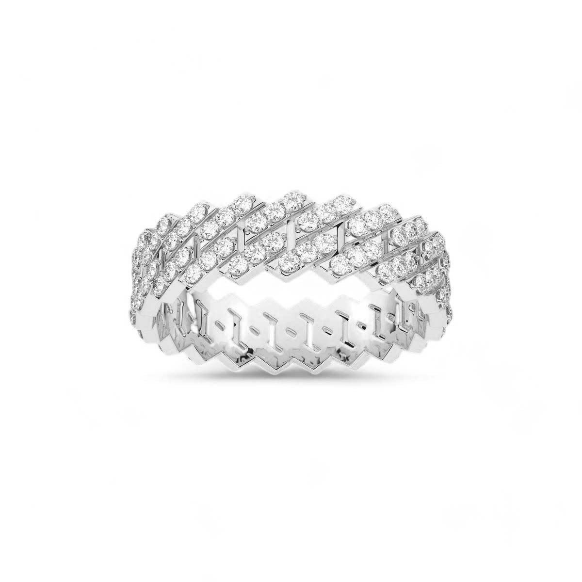 Diamond Cuban Ring