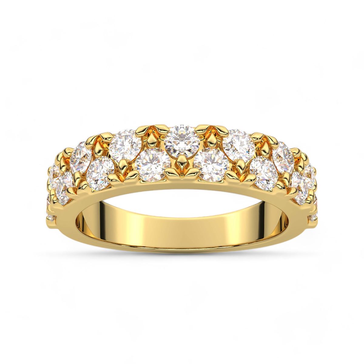 Floral Prong Diamond Band
