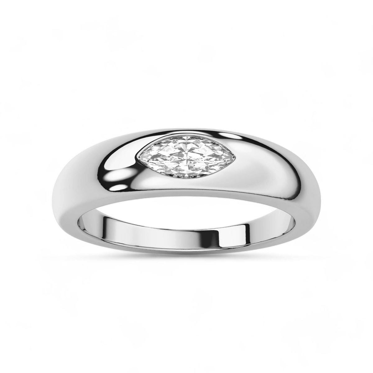 Sleek Marquise Diamond Band