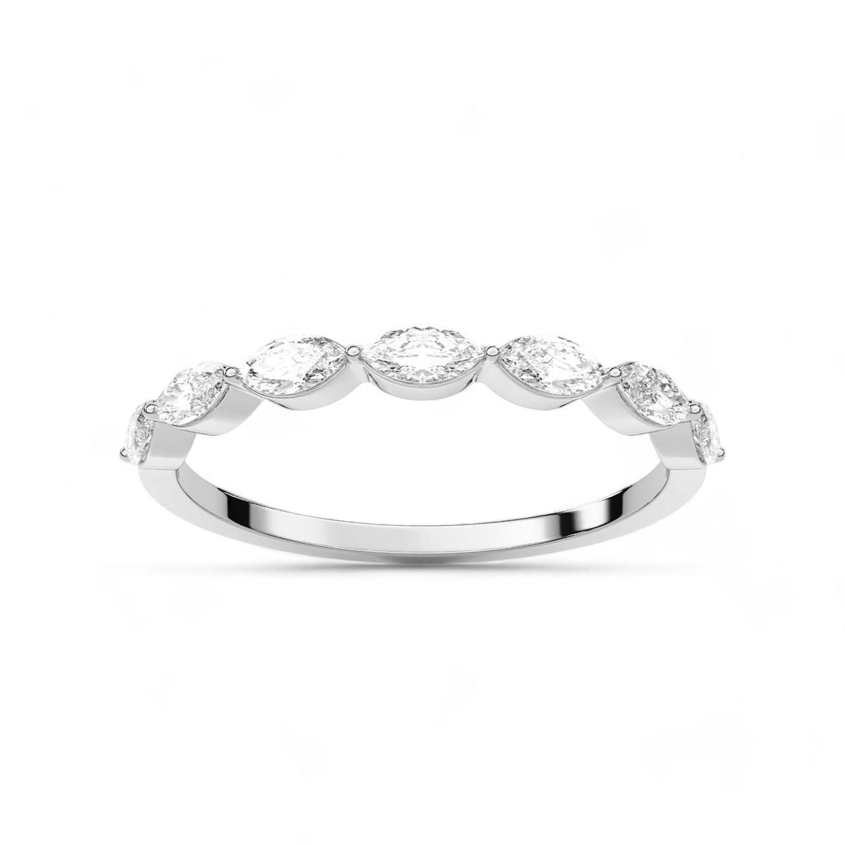 Marquise-Cut Diamond Band