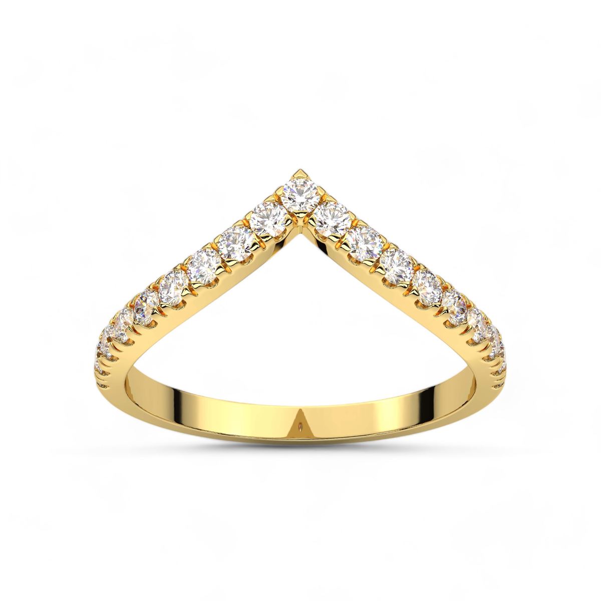Aurora Round Cut Diamond Band
