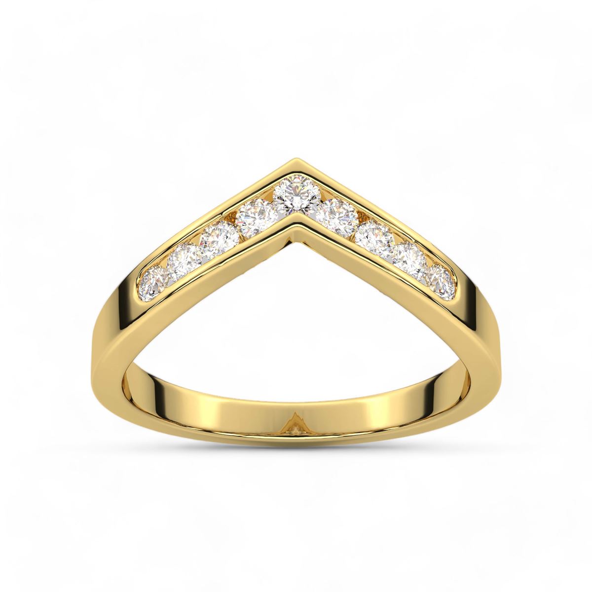 Channel Set Aurora Ring