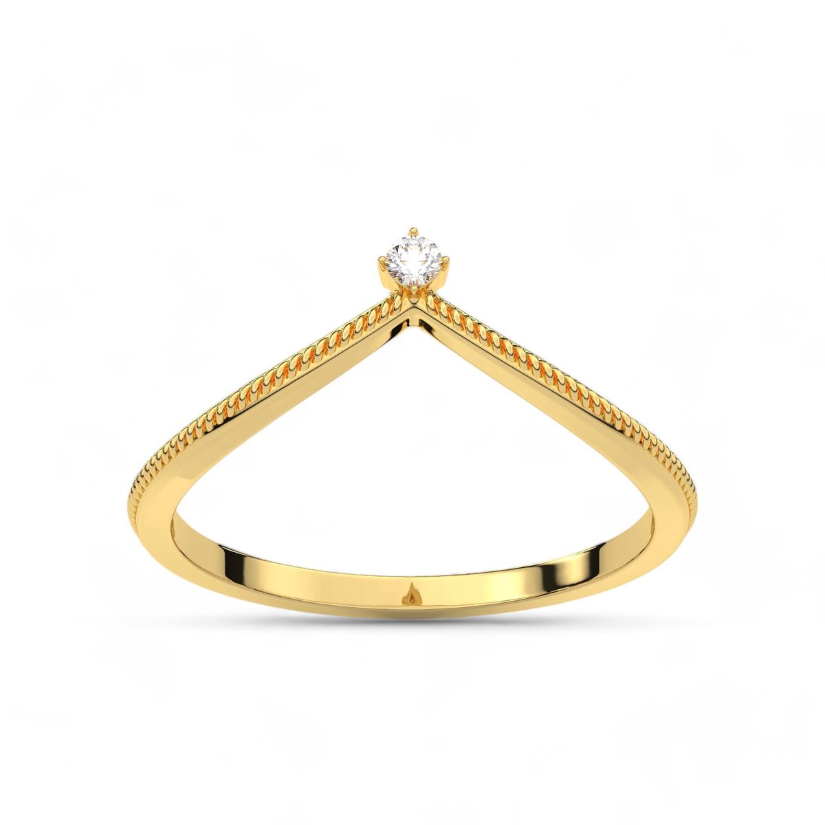 Solitaire Aurora Ring
