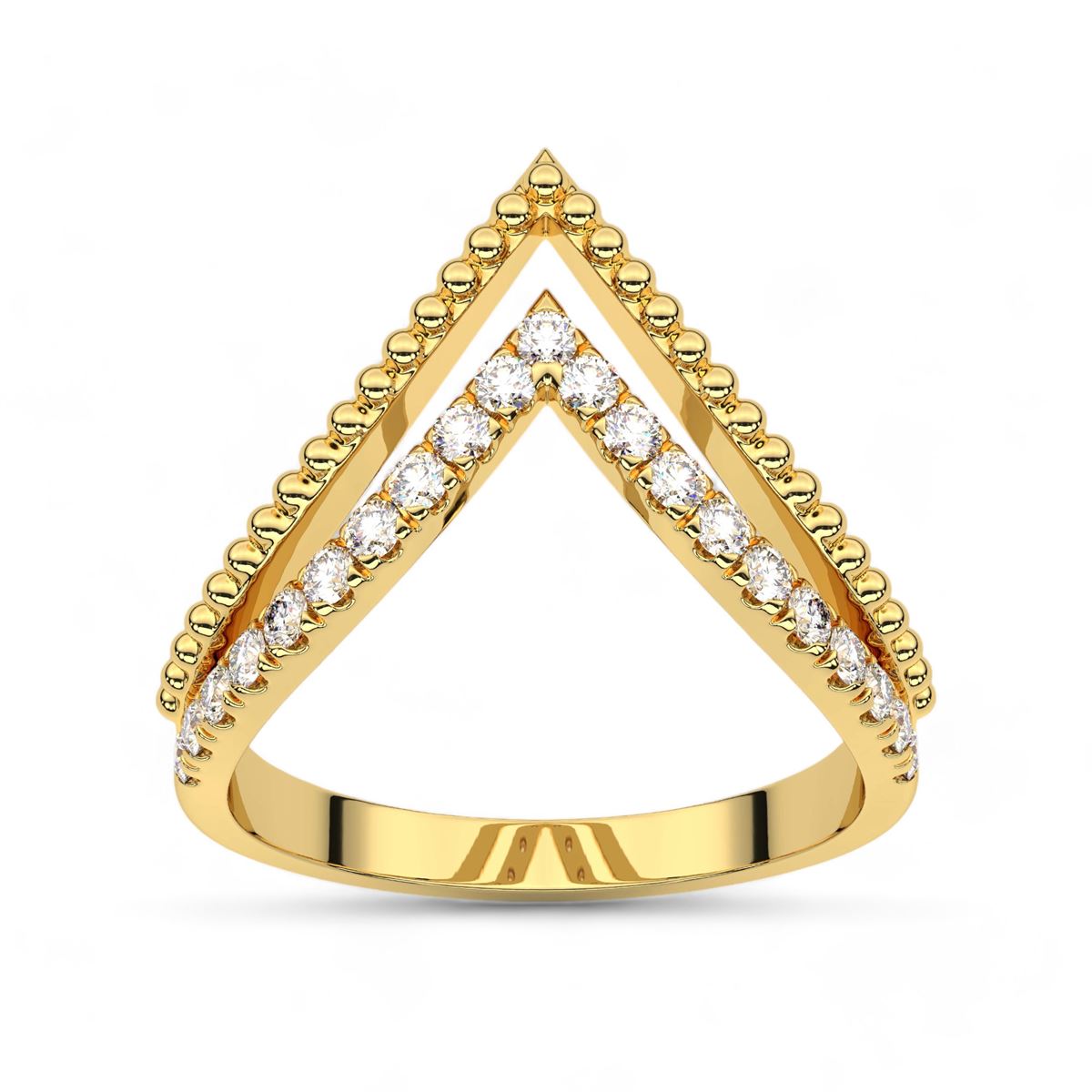 Vintage Chevron Milgrain