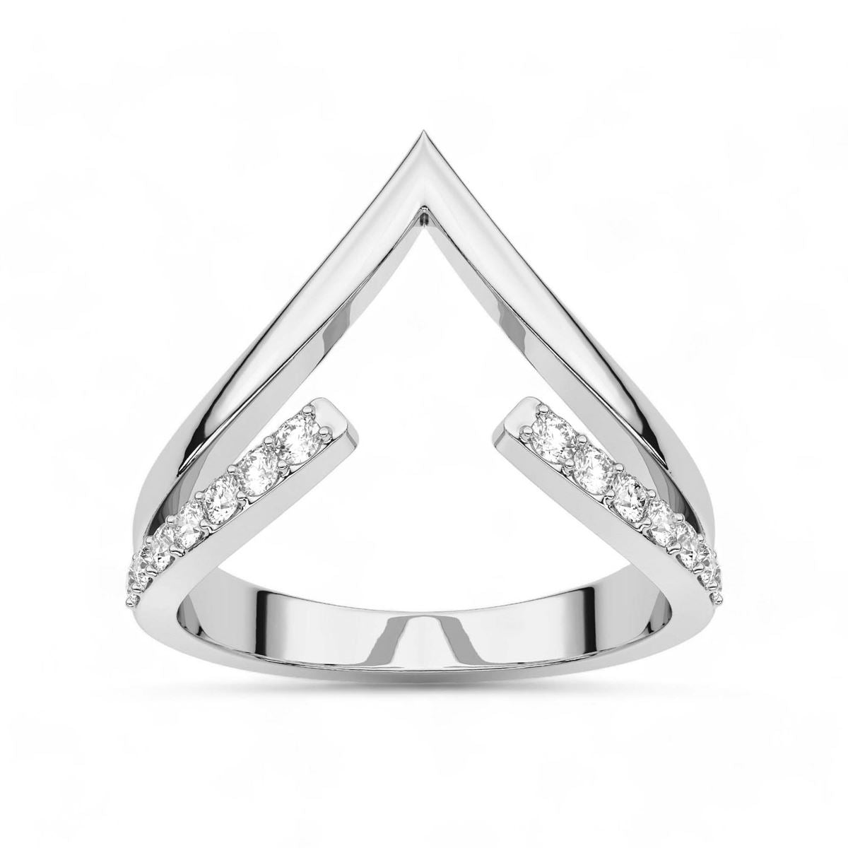 Open Chevron Diamond Accent
