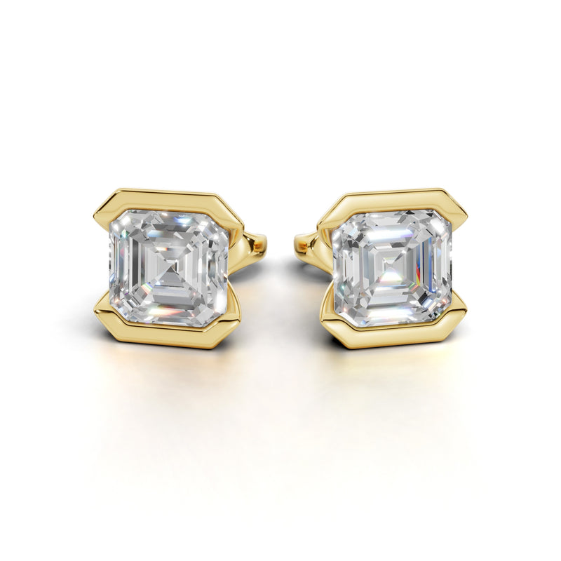 bezel earrings