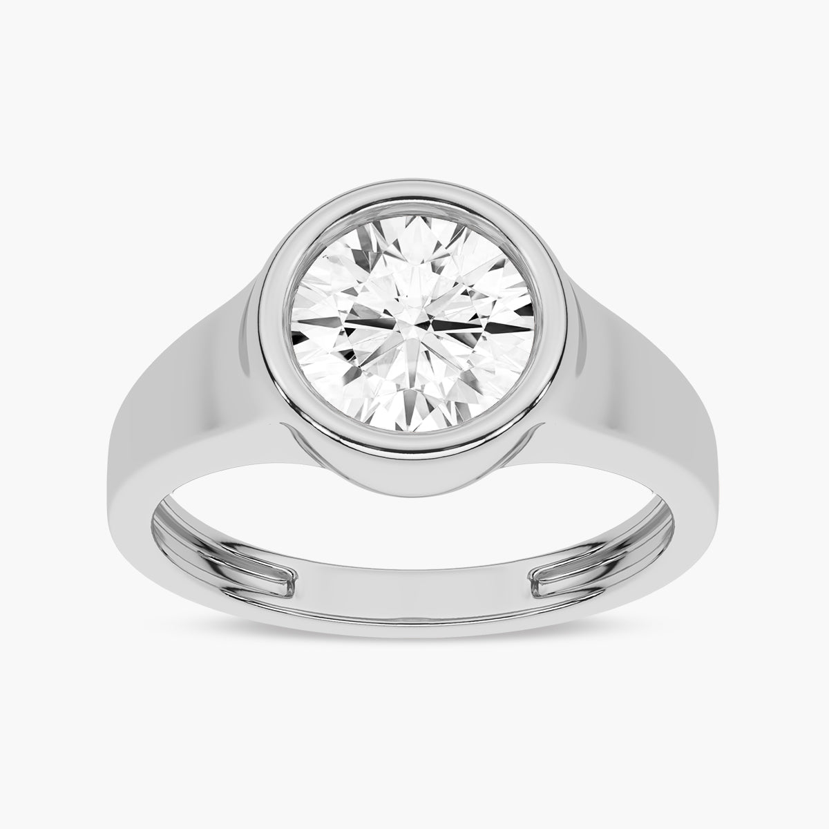 Unique Twisted Shank Diamond Engagement Ring
