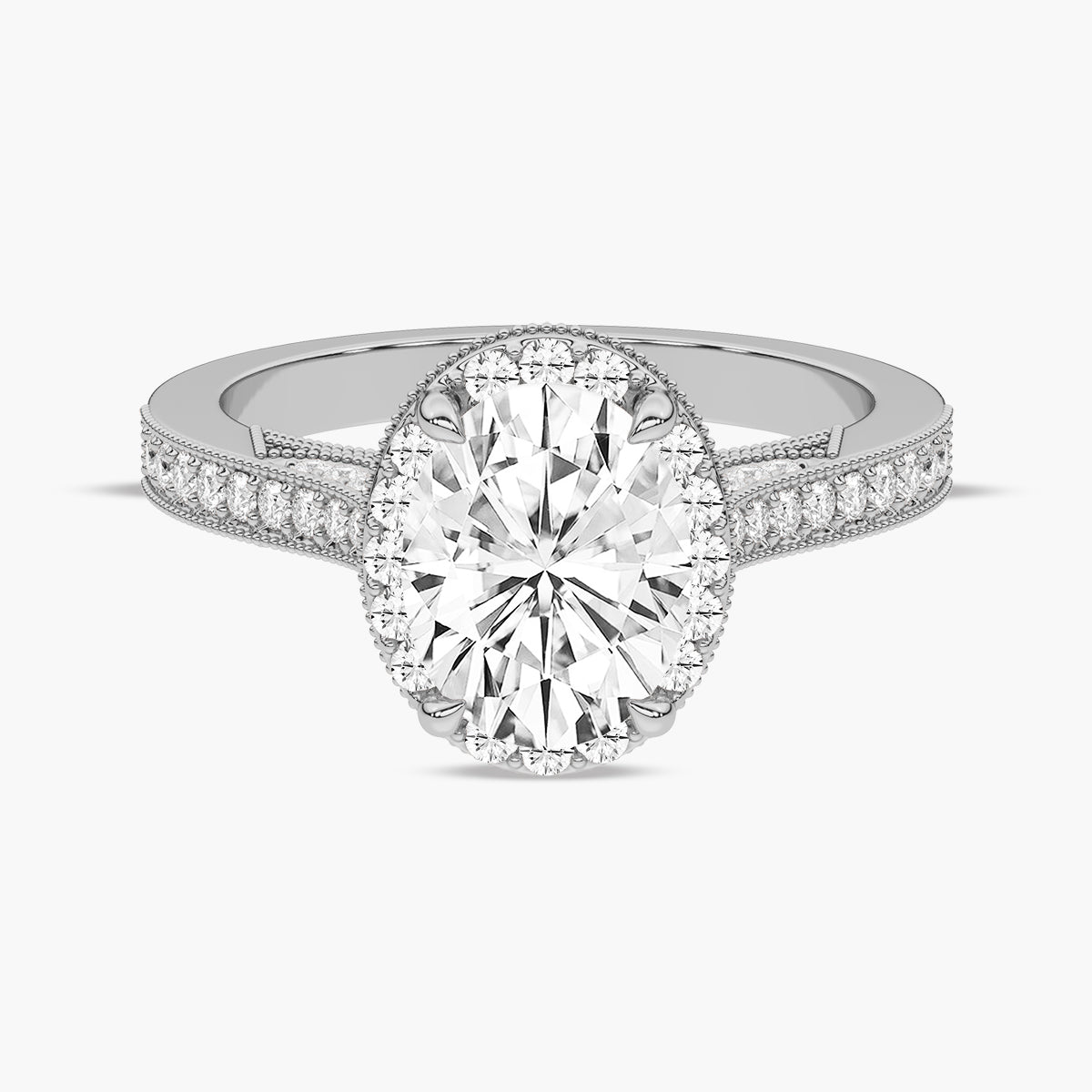 White Gold - Oval