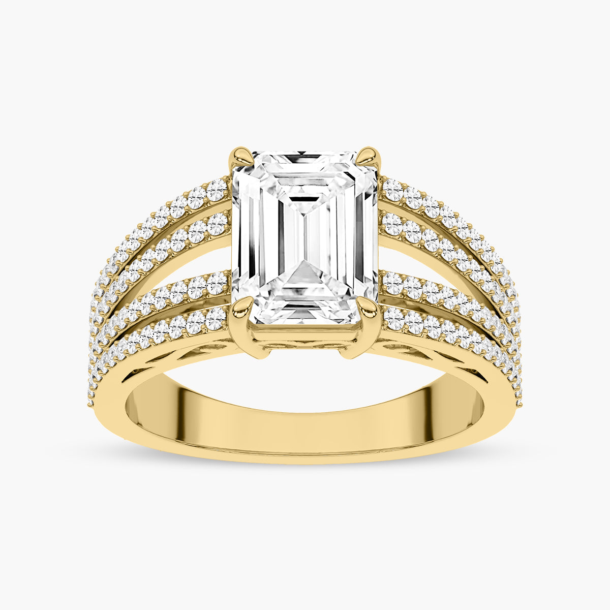 Yellow Gold - Emerald