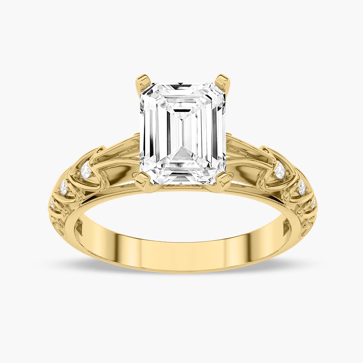 Yellow Gold - Emerald