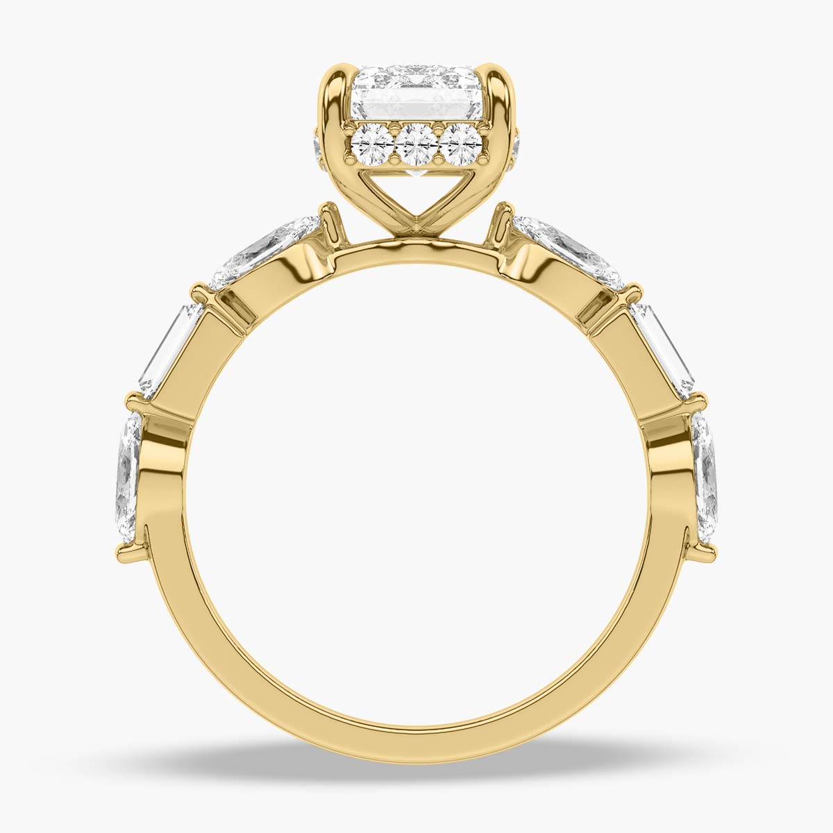 Yellow Gold - Emerald