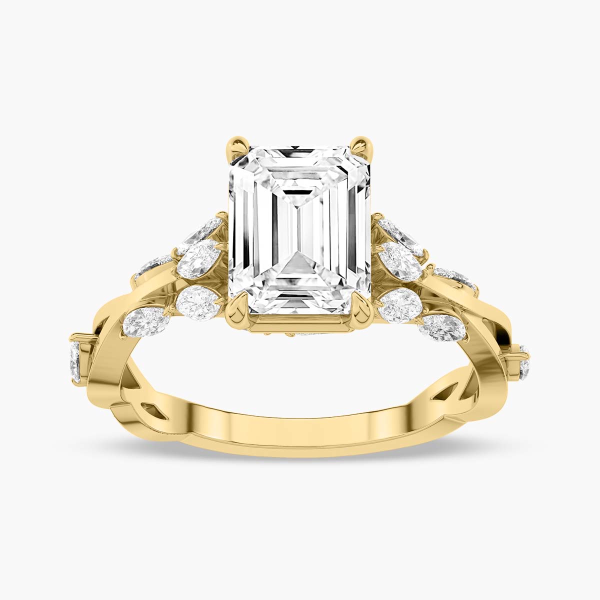 Yellow Gold - Emerald