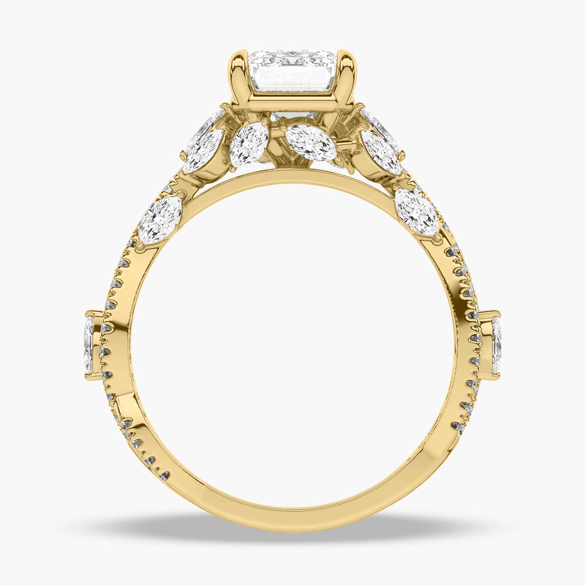 Yellow Gold - Emerald