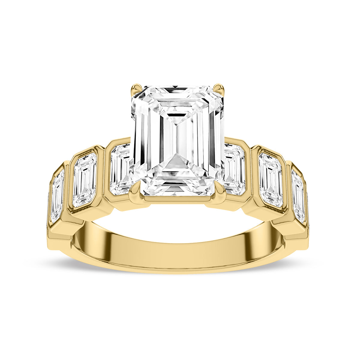 Yellow Gold - Emerald