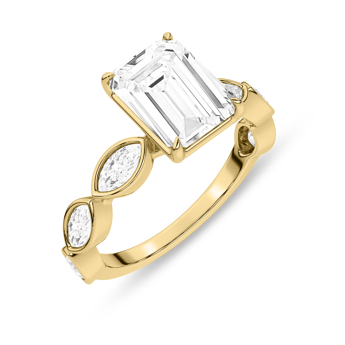 Yellow Gold - Emerald