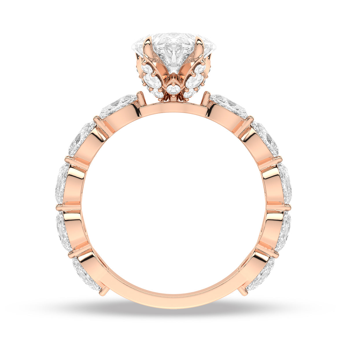 Elevated Solitaire Engagement Ring