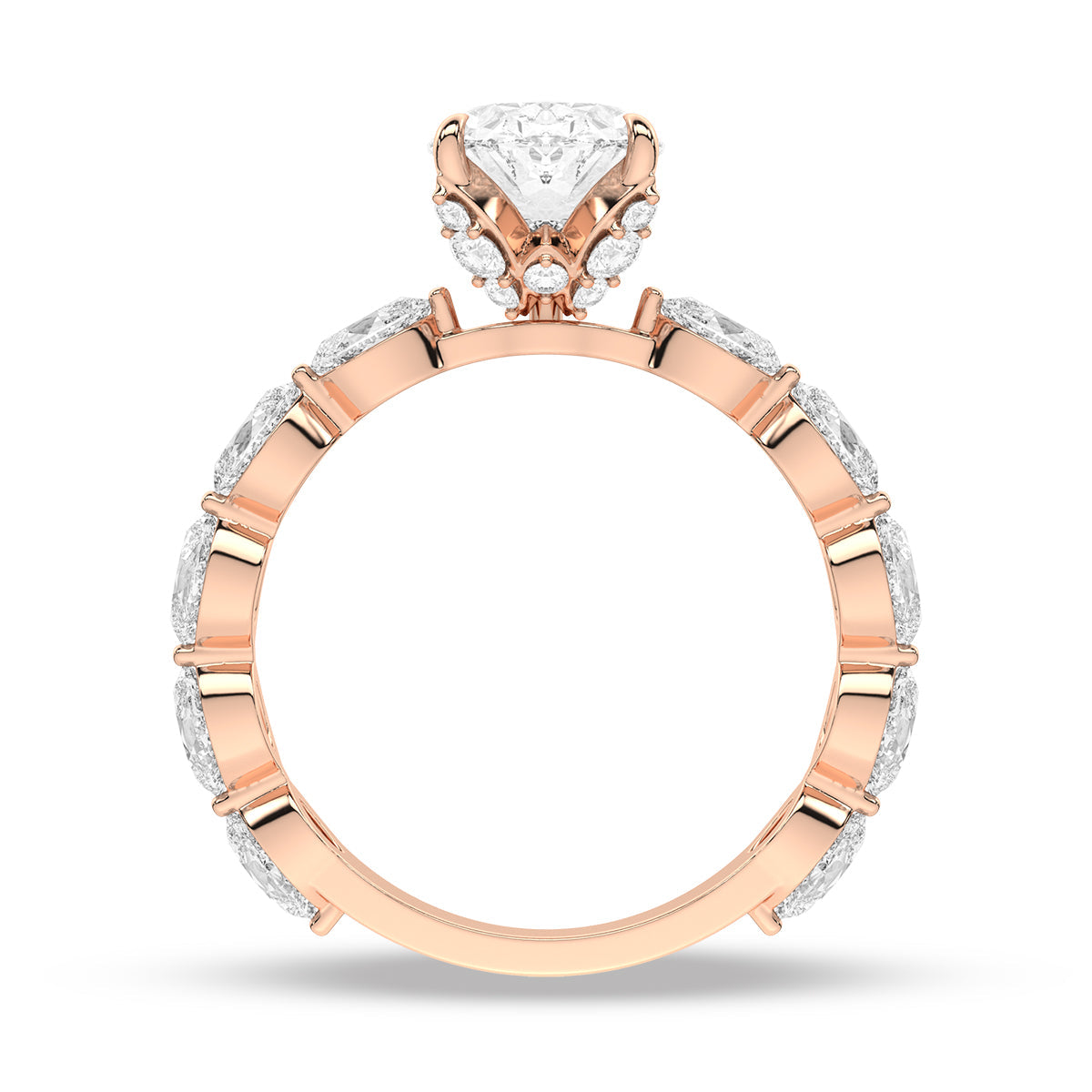 Elevated Solitaire Engagement Ring