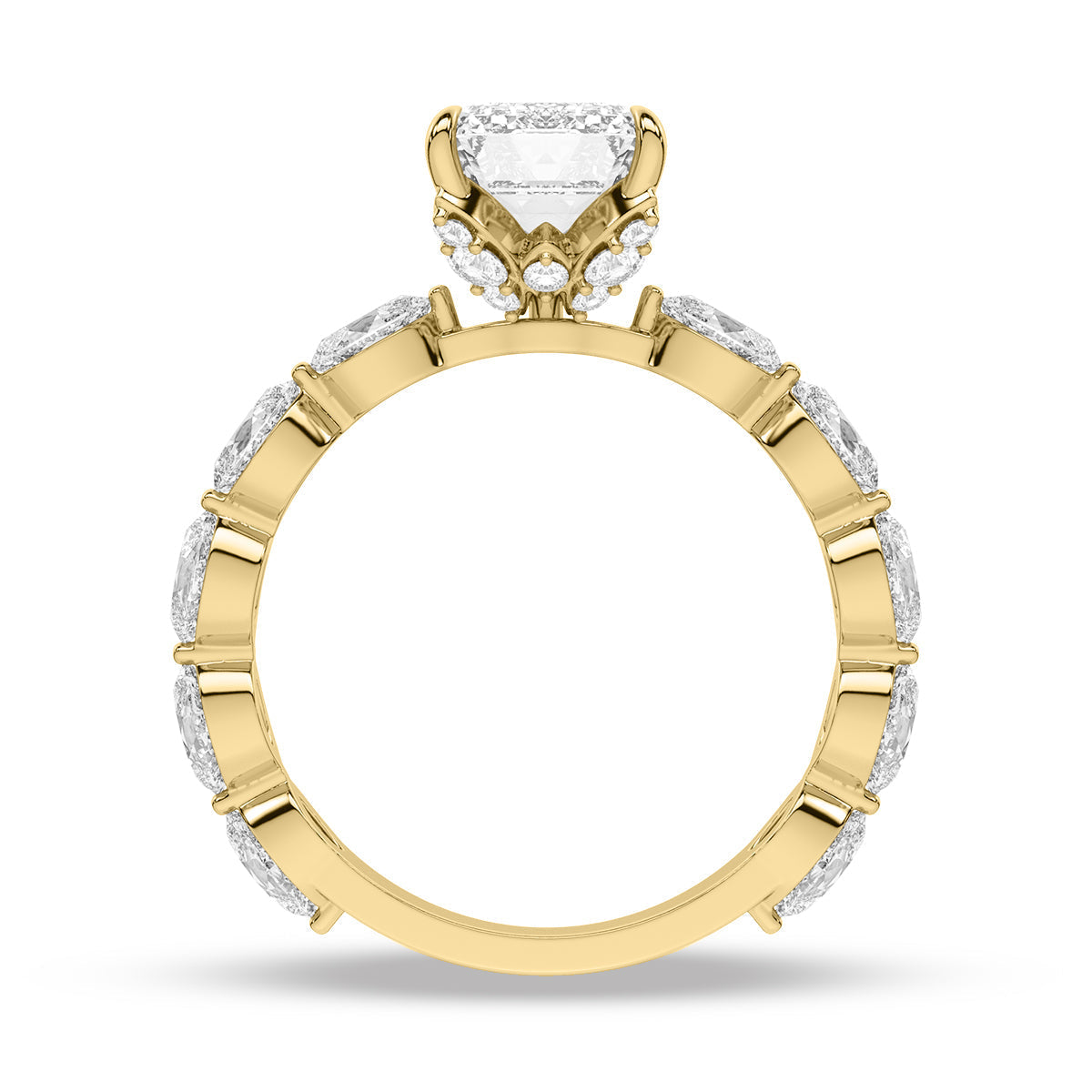 Yellow Gold - Emerald