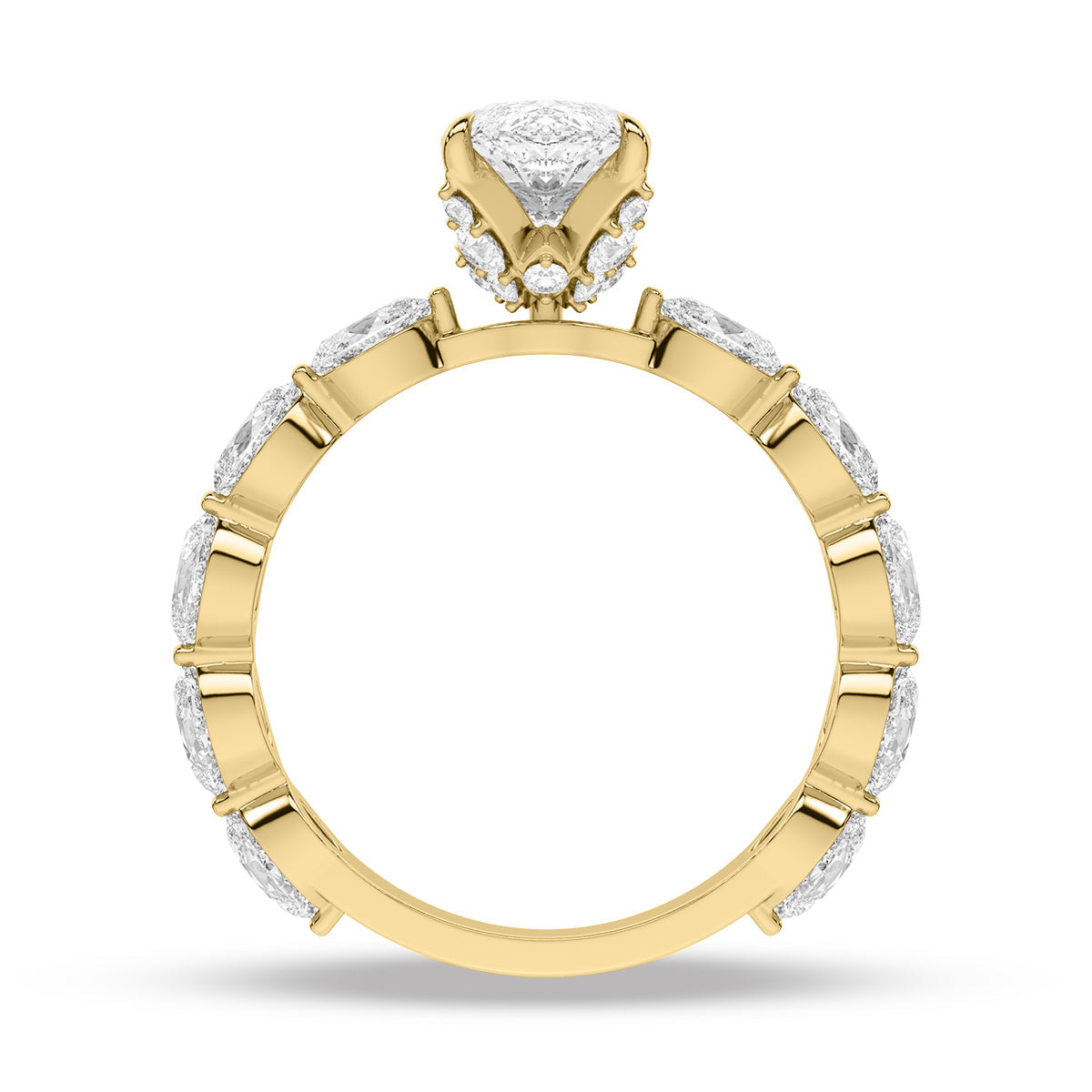 Elevated Solitaire Engagement Ring