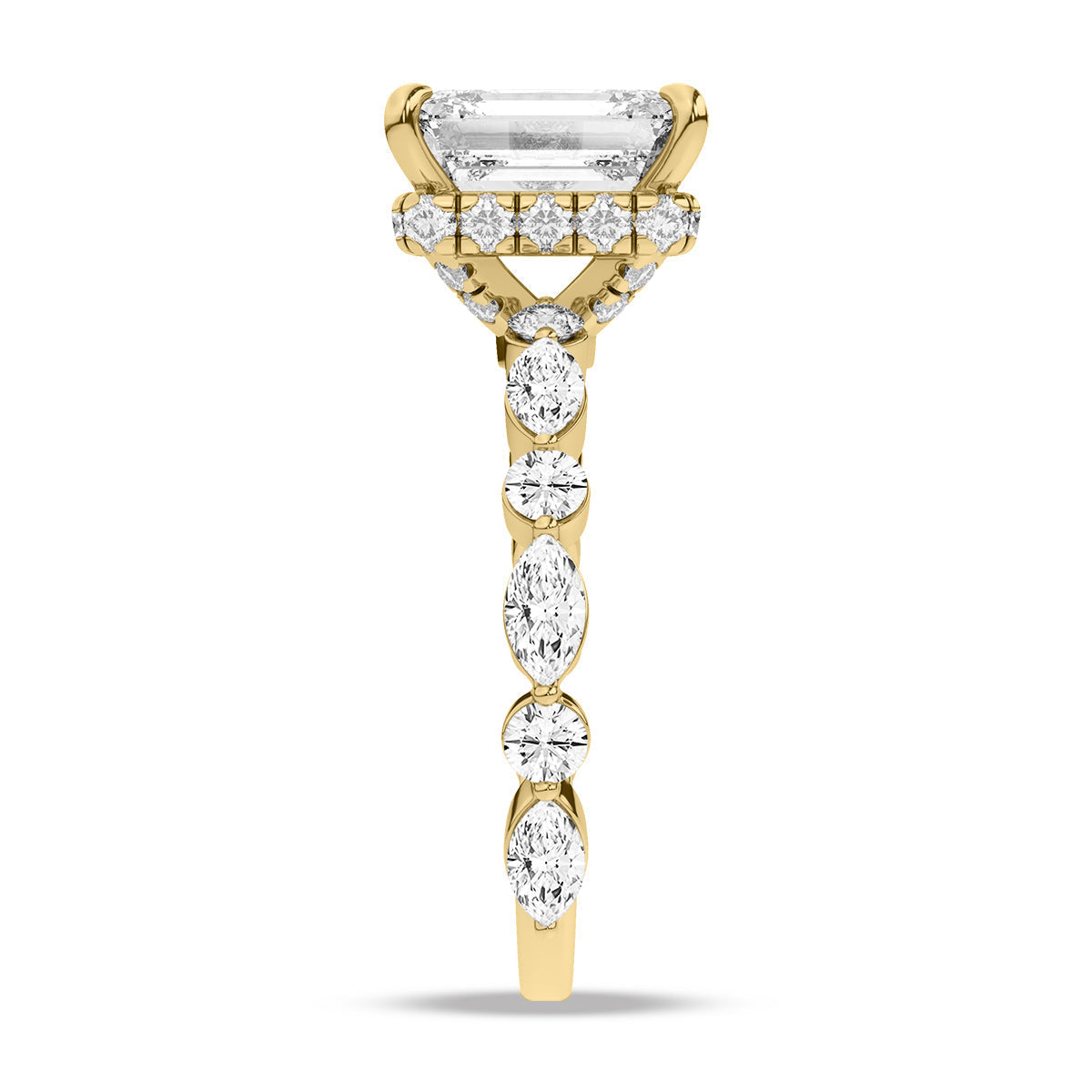 Yellow Gold - Emerald