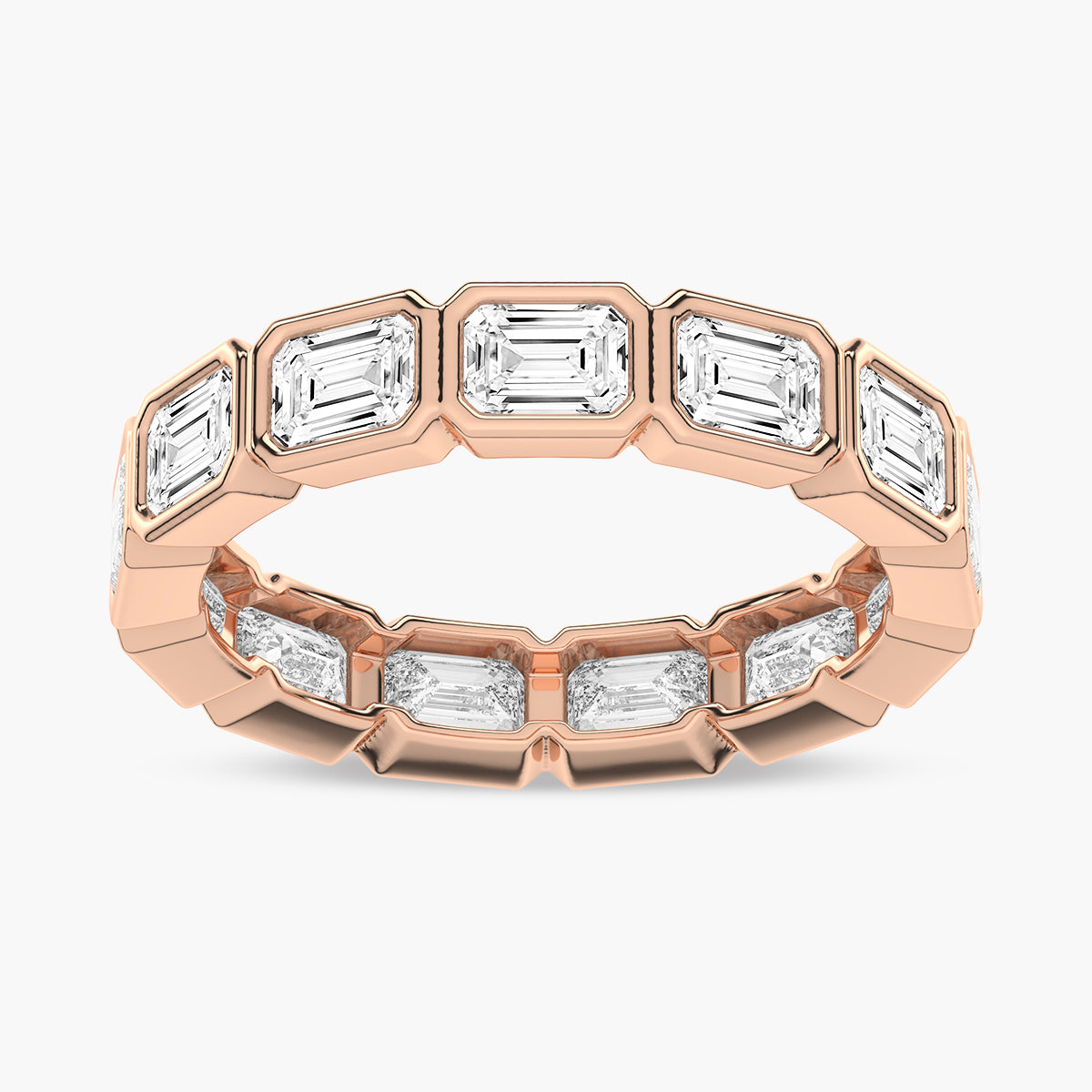 Contemporary Pave Wedding band