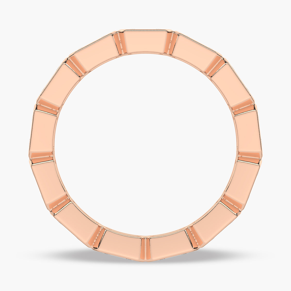 Contemporary Pave Wedding band