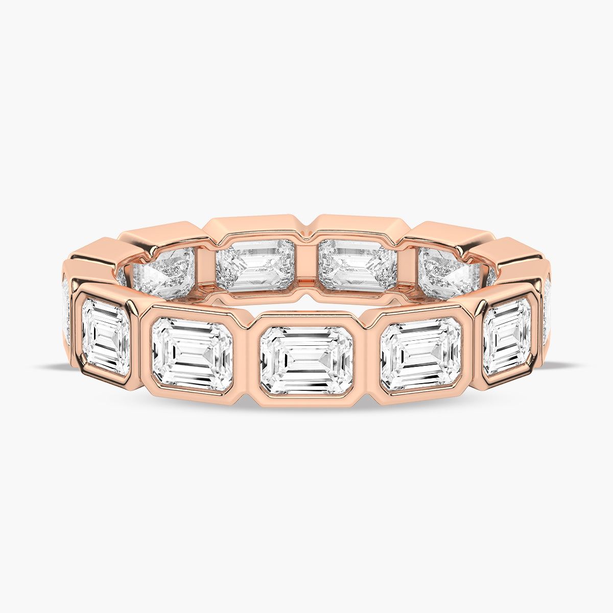 Contemporary Pave Wedding band