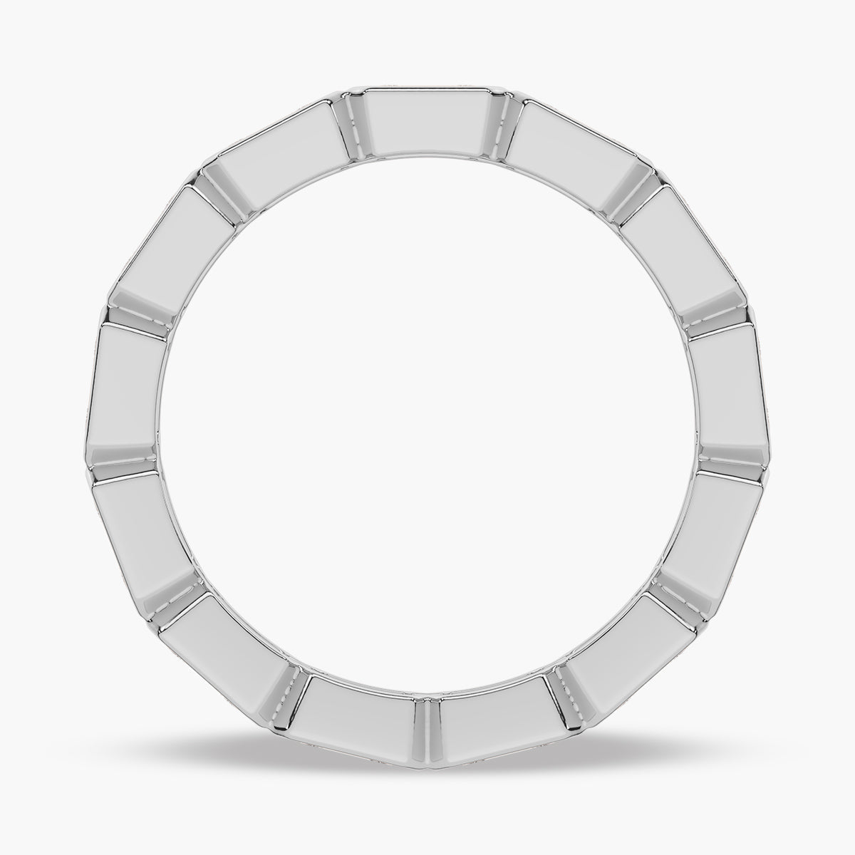 Contemporary Pave Wedding band