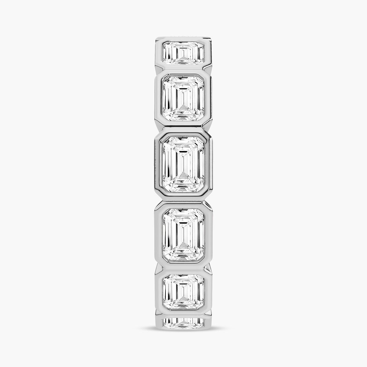 Contemporary Pave Wedding band
